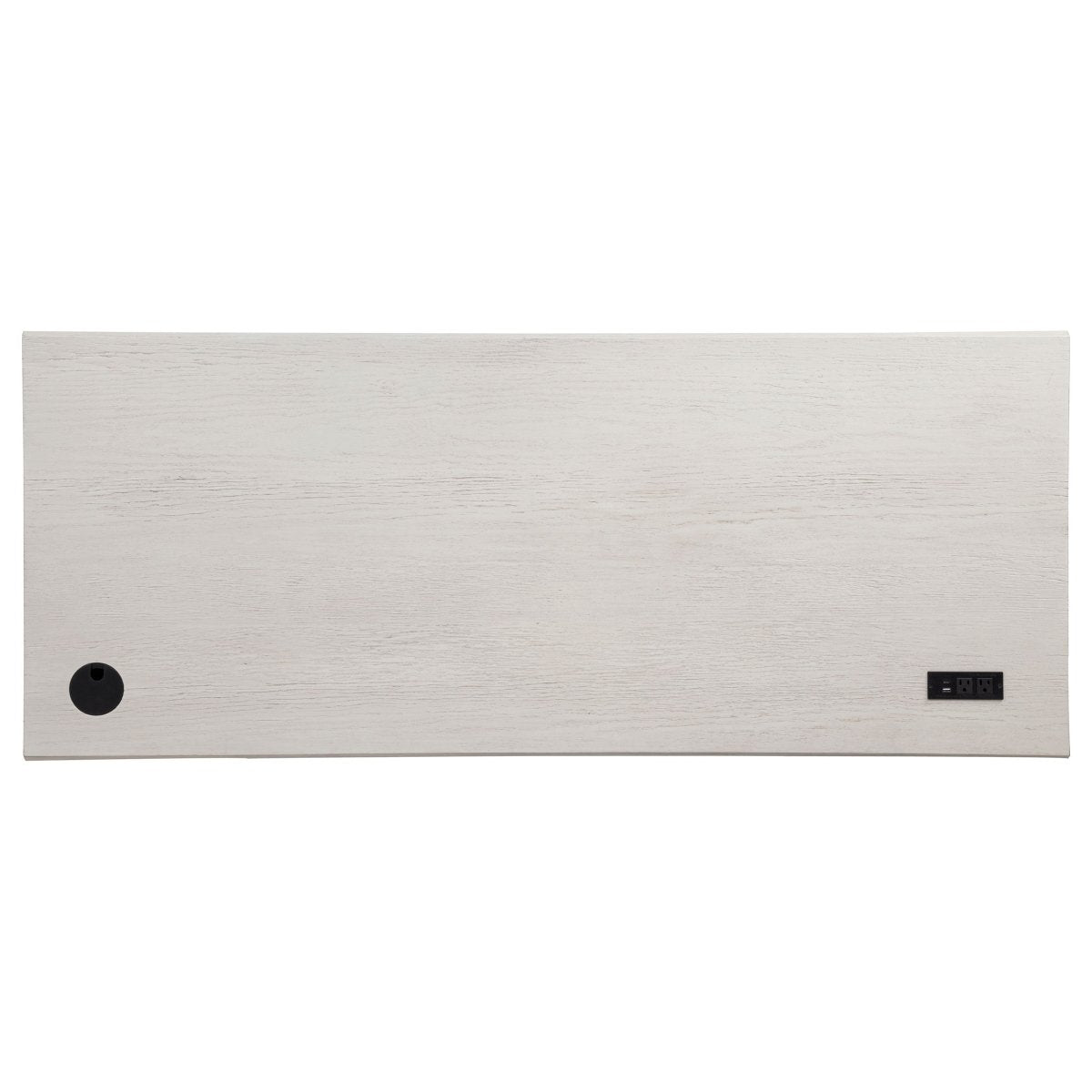 Altidore 68" 7-Drawer Executive Desk in Distressed White - Desks available at Alpine Outlets in Denver