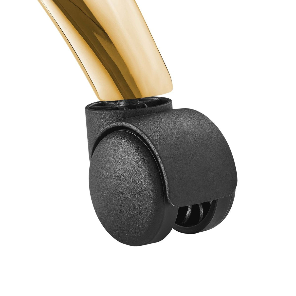 Armless Performance Velvet Office Chair with Gold Base – Dusty Rose - Workspace - Alpine Outlets