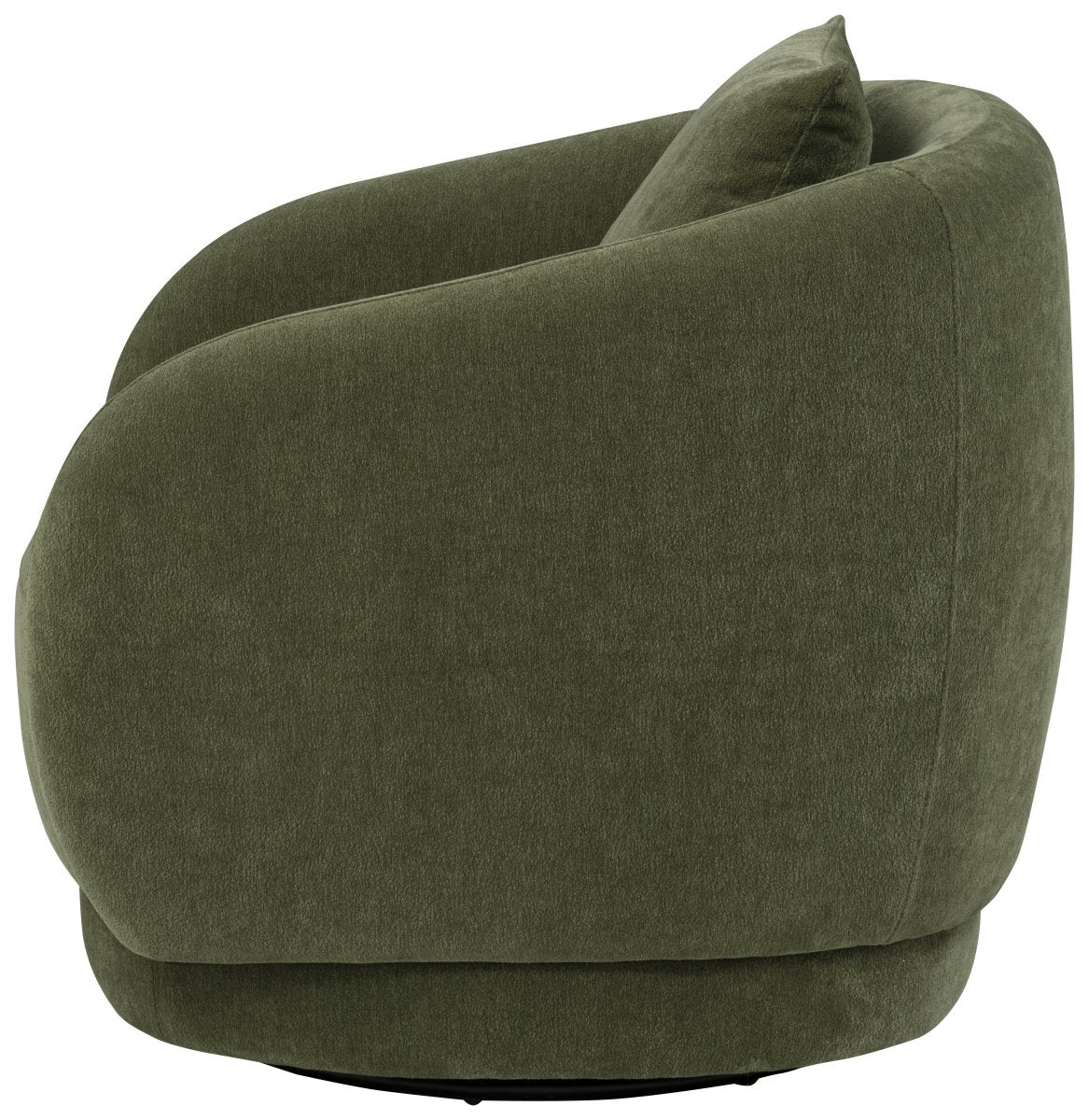 Arnaud Green Chenille Upholstered Swivel Accent Chair - Living Room Chairs available at Alpine Outlets in Denver