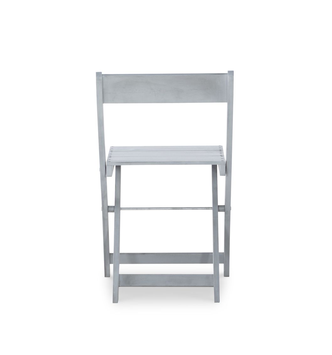 Linon Rockport Gray 3-Piece Square Dining Table Set
