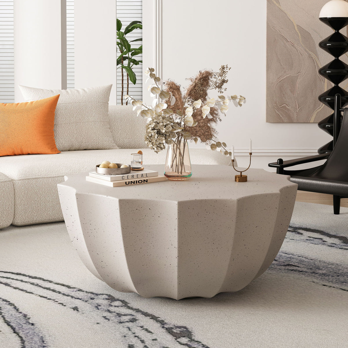 Modern Round Coffee Table For Indoor / Outdoor