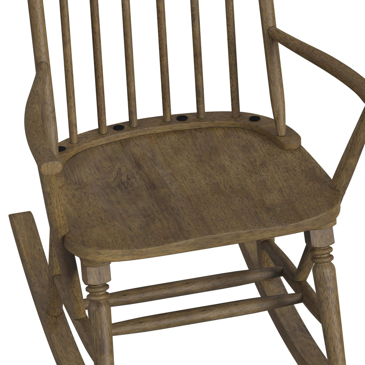 Heritage & Home - Rocking Chair - Oak Brown