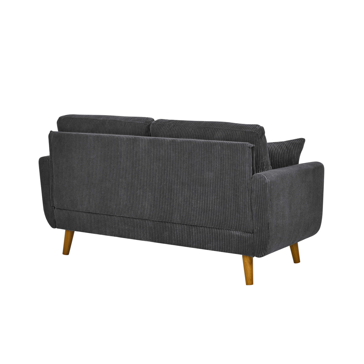 Upholstered Loveseat With Arms And Pillows