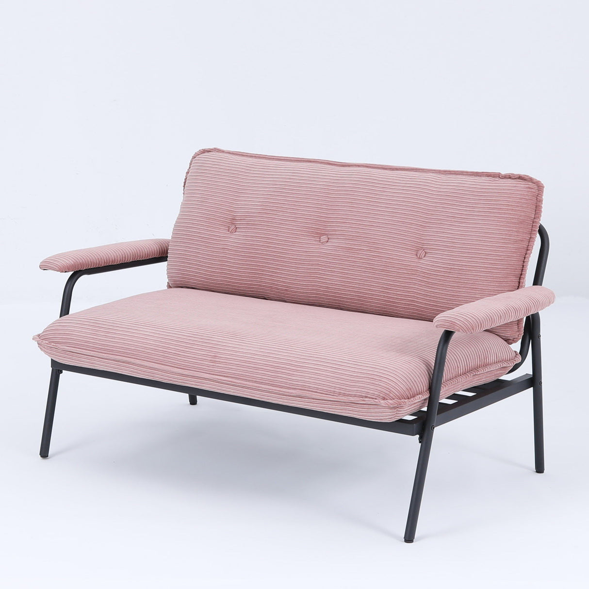 Modern Metal Frame Sofa With Sponge Filling For Compact Spaces And Versatile Use