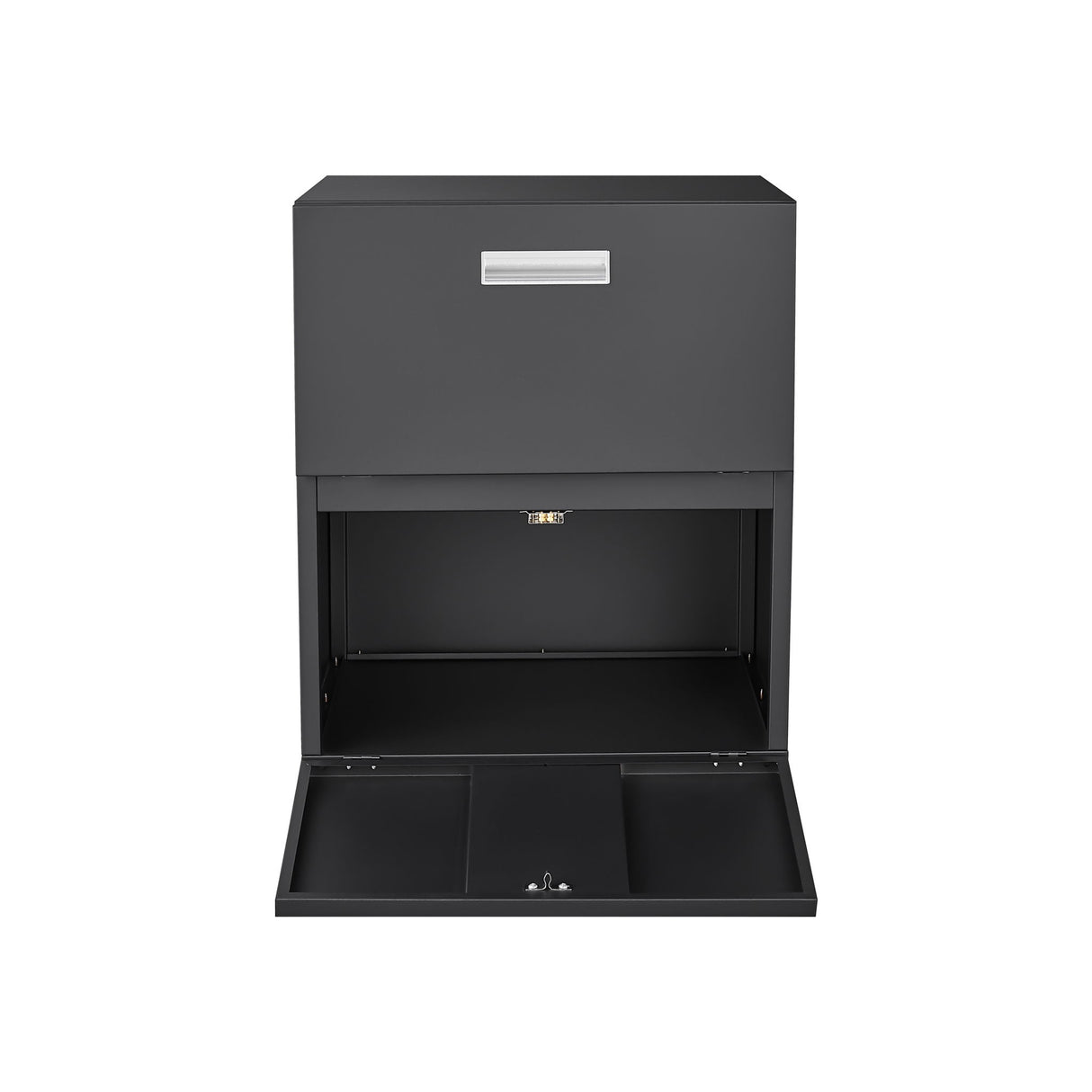 Office Furniture Copier Cabinet 2 Door Steel Copier Stand Mobile Pedestal File Printer Stand - Black