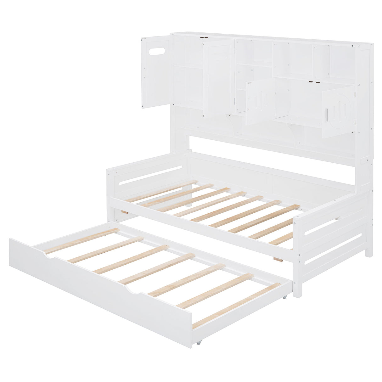 Daybed & All-In-One Cabinet And Shelf