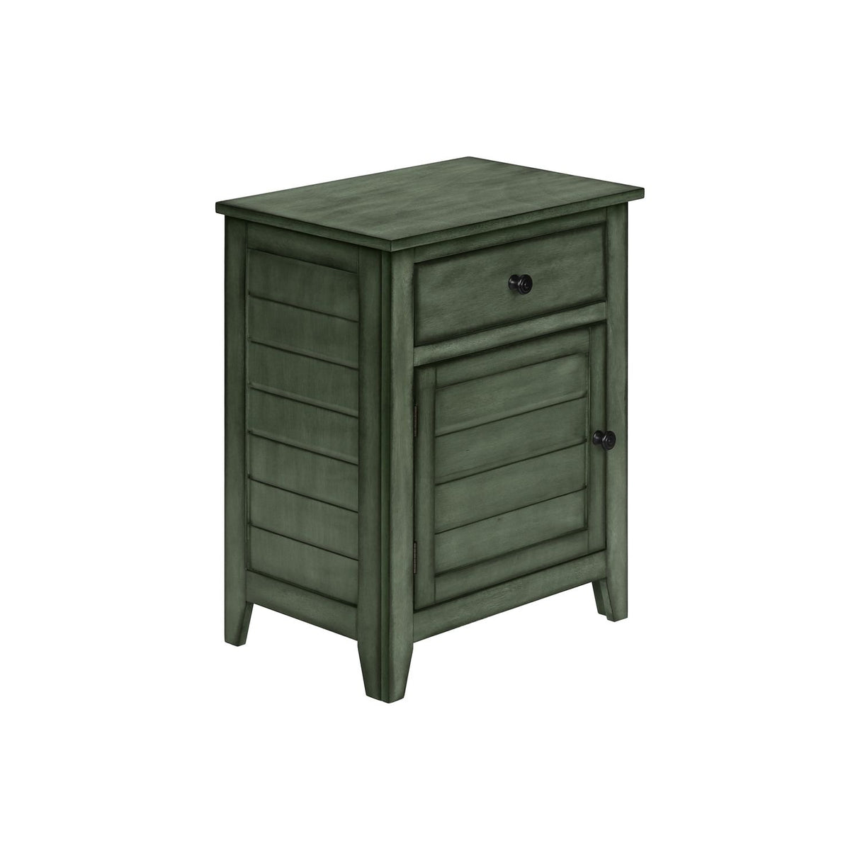 Accent Nightstand, Storage Drawer, Transitional