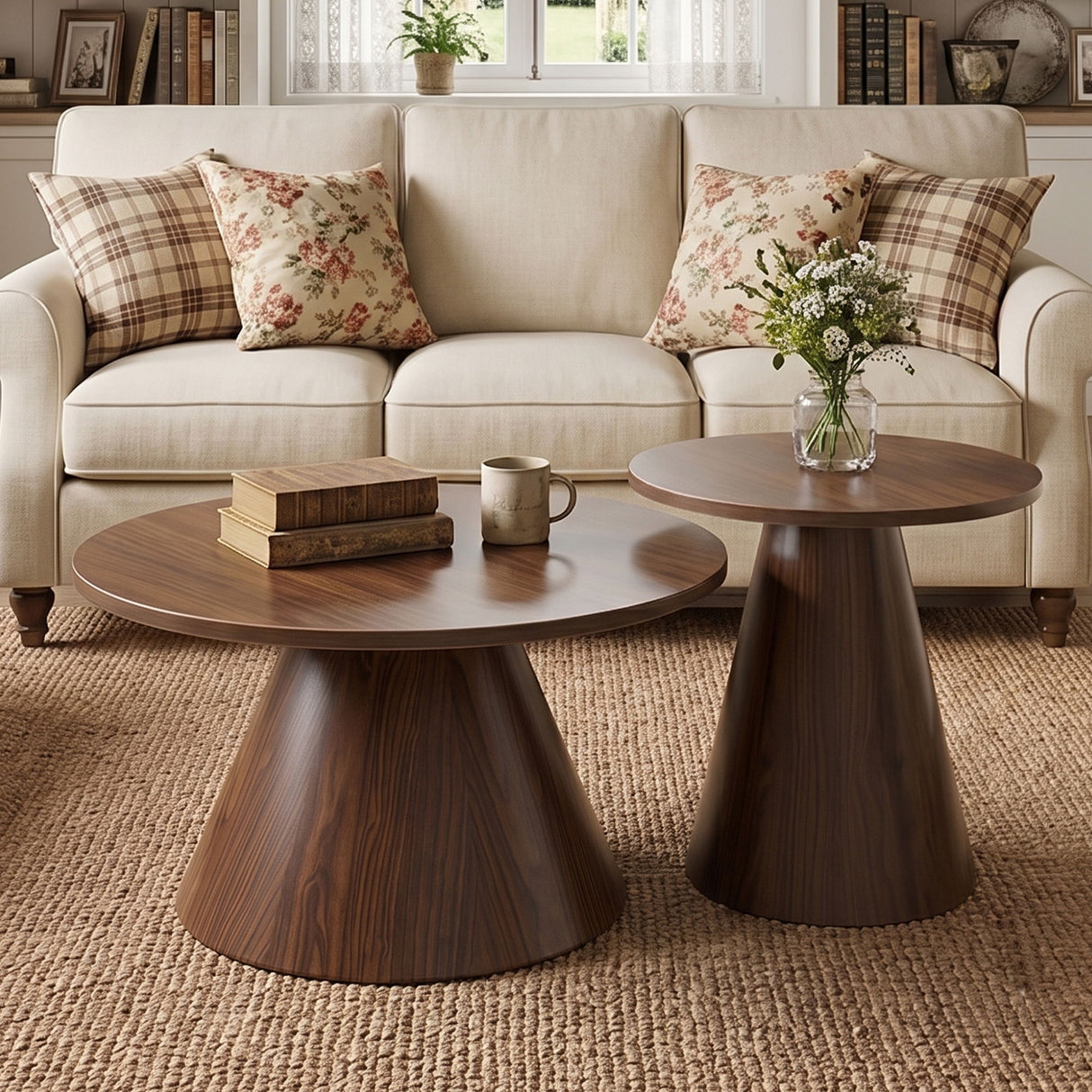 Modern Nesting Coffee Table Set For Living Room