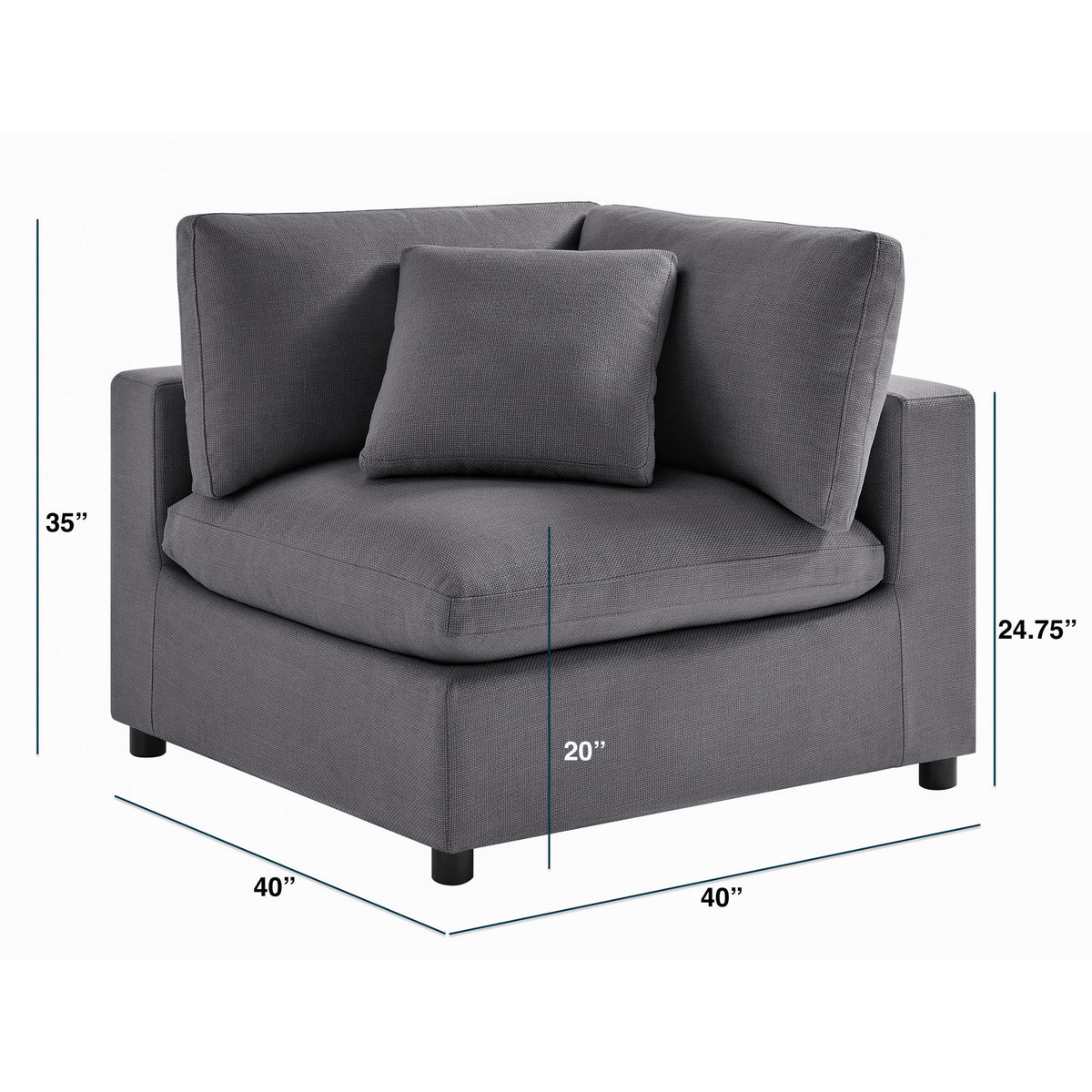 Cassandra - Corner Wedge Chair