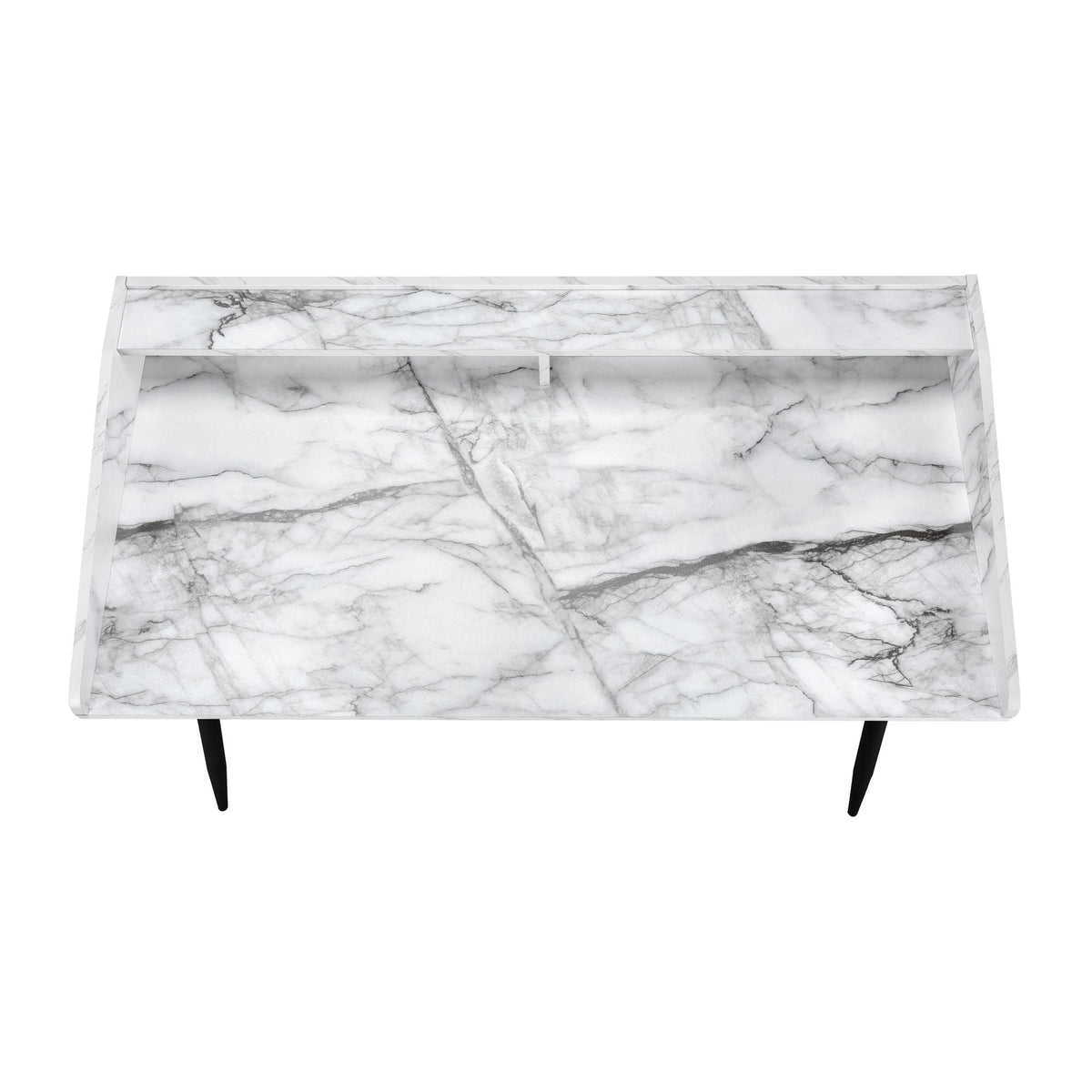 Computer Desk For Home Office, Laptop, Storage Shelves, Versatile Placement - White