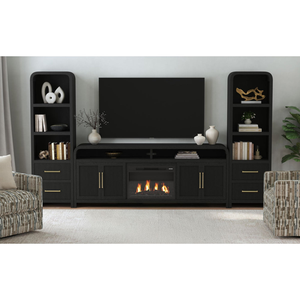 Ridgemont - Entertainment Unit With 82" TV Console