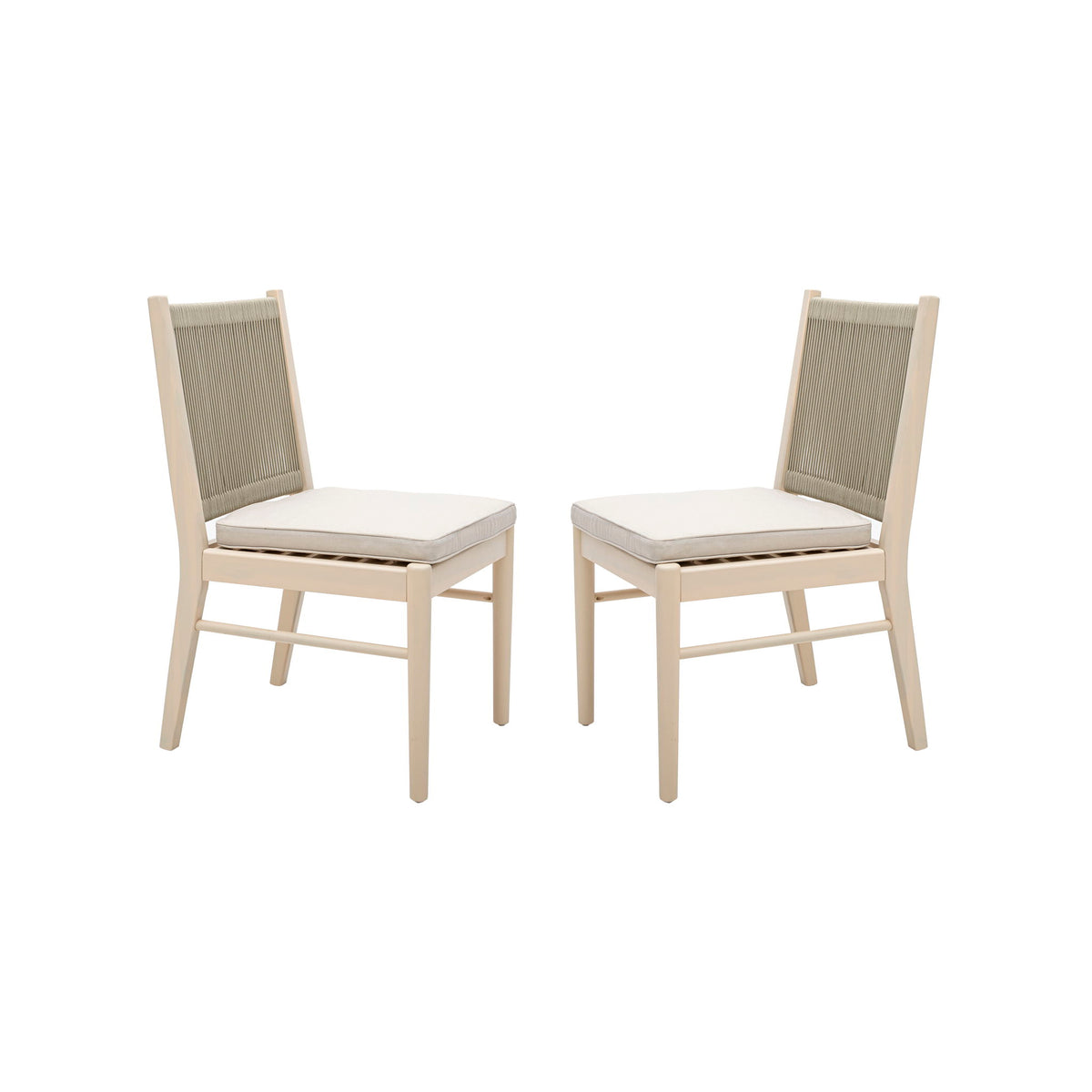 Cordoba - Dining Chair (Set of 2) Comfortable Armless Chairs - Beige