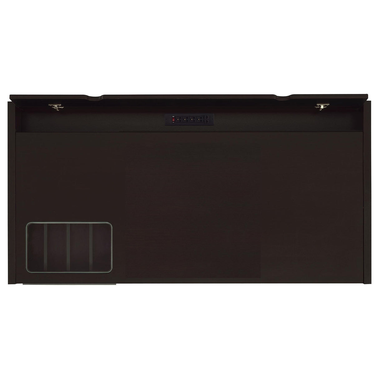 Halston - 3 Drawer Office Computer Desk With Keyboard Tray - Cappuccino