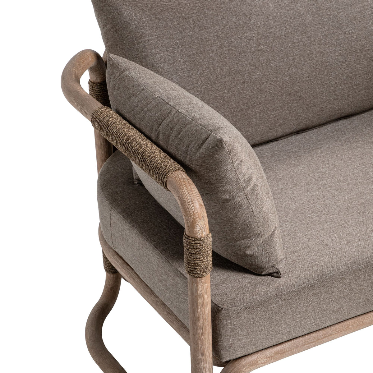 Baja - 4-Piece Outdoor Conversation Set With Cushions - Brown Eucalyptus