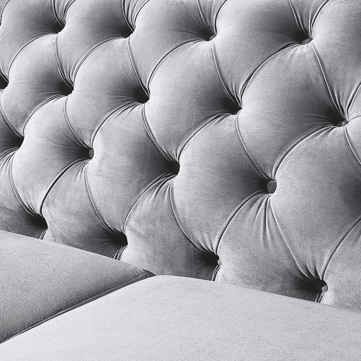 2 Seater Loveseat Sofa With Button Tufted Diamond Grid & 2 Pillows For Living Room
