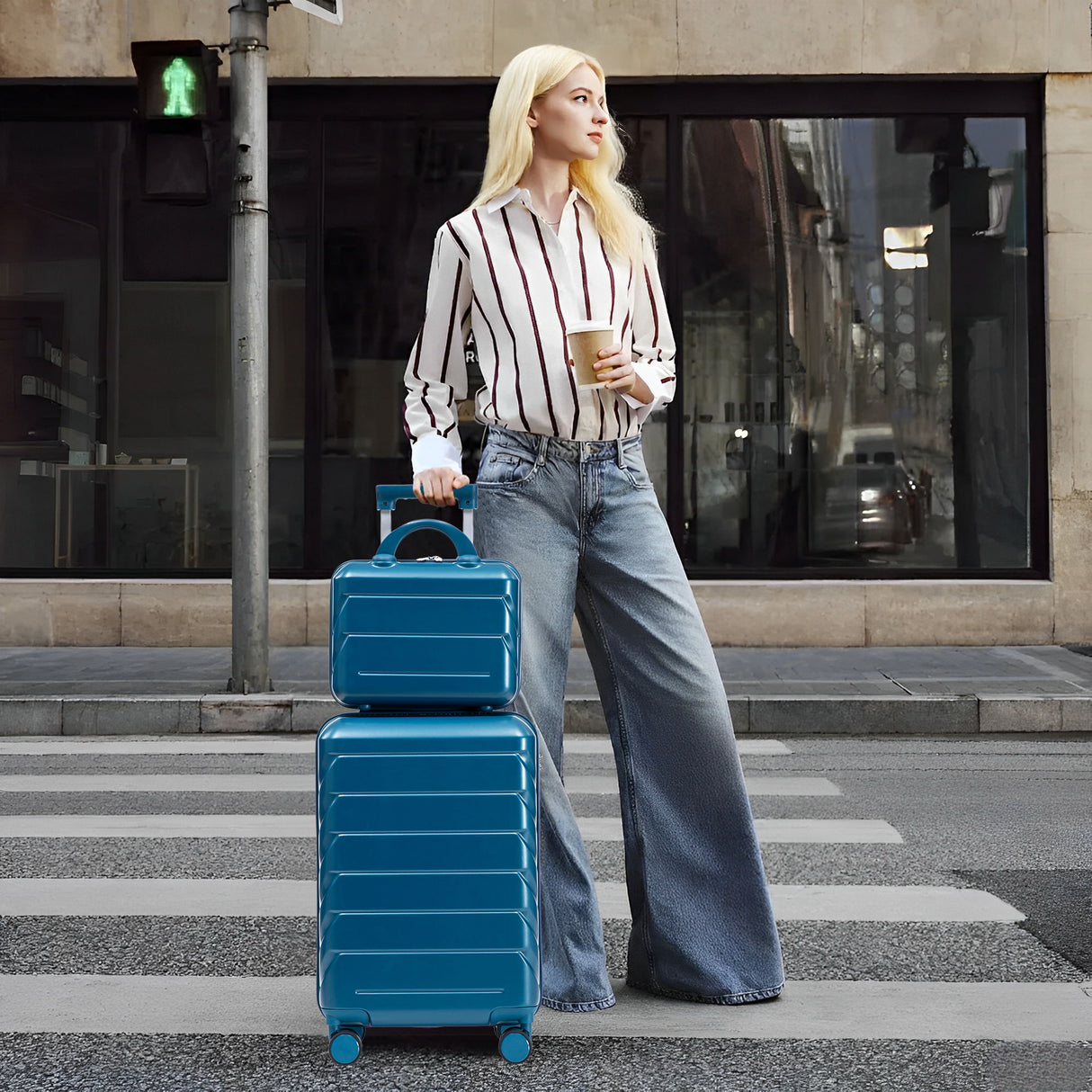 Spinner Luggage Set & Combination Lock