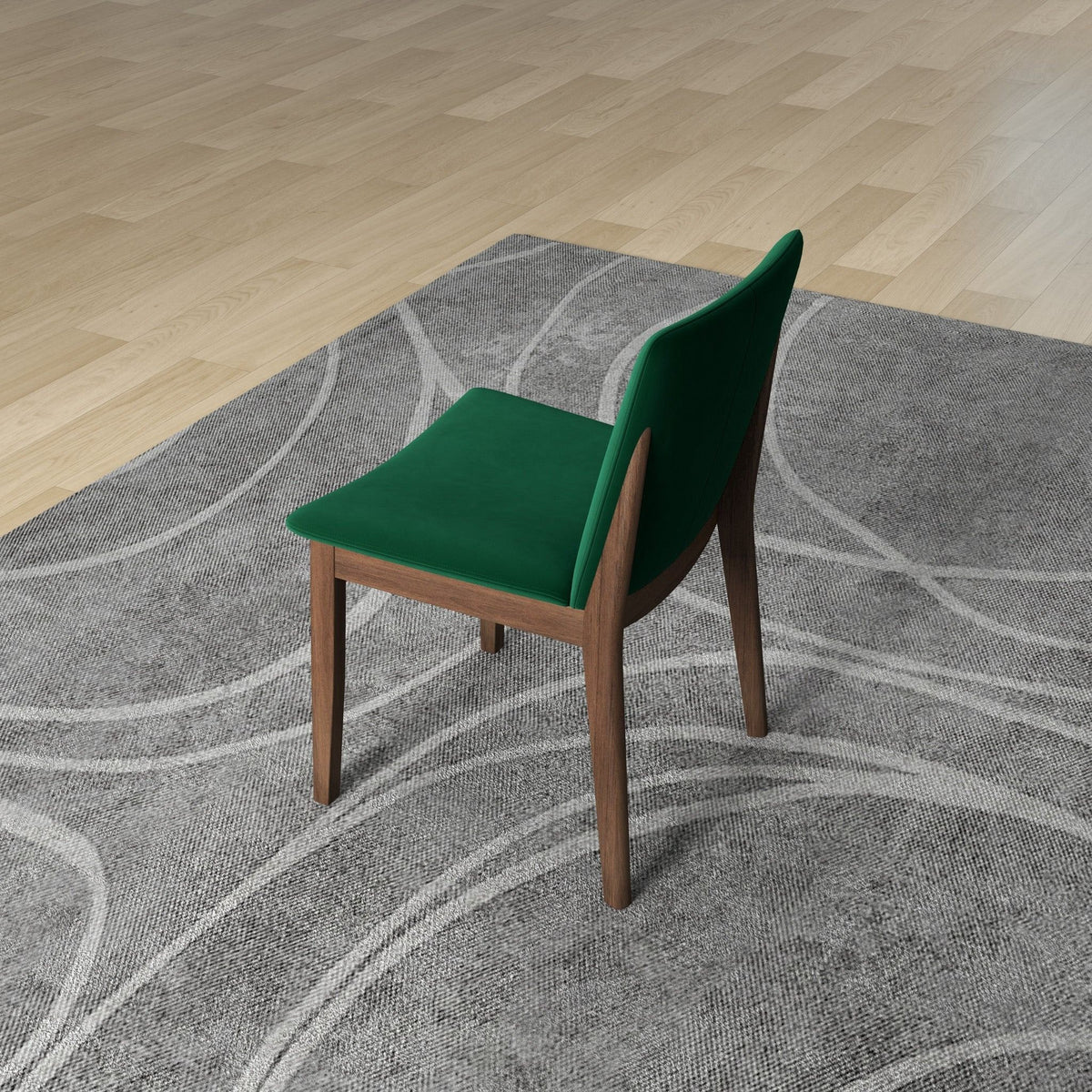 Laura - Mid-Century Modern Solid Wood Dining Chair (Set of 2)