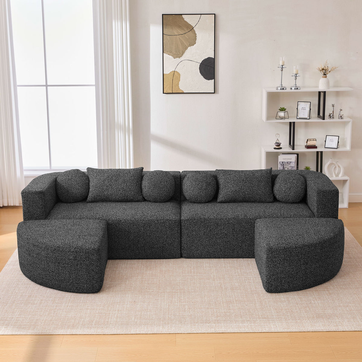 Boneless - Couch Modular Sectional Sofa With Deep Seating And Curved Design