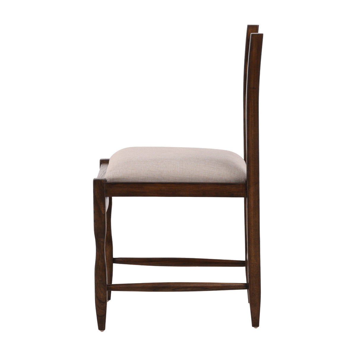 Josephine - Side Chair (Set of 2) - Dark Brown / Beige