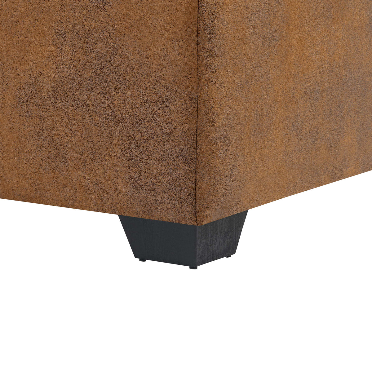 Arm Sectional And Pull Out Bed - Brown