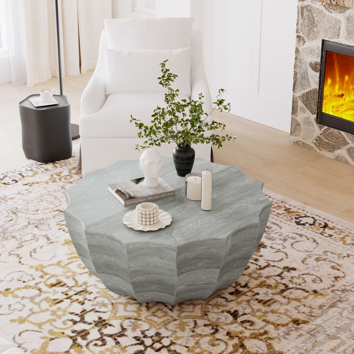 Modern Round Coffee Table For Indoor / Outdoor
