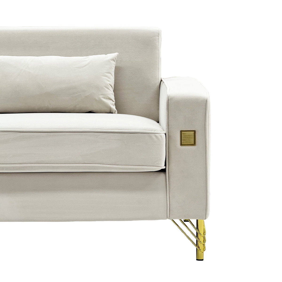 2 Pieces Sofa Sofa Set With Removable Cushions For Home Apartment