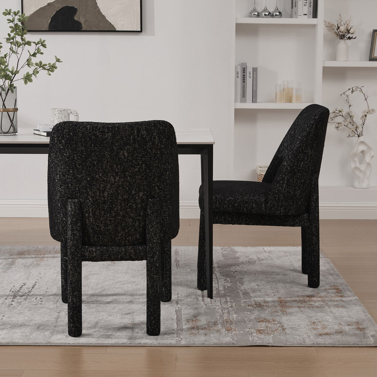 Wide Minimalist Dining Chair
