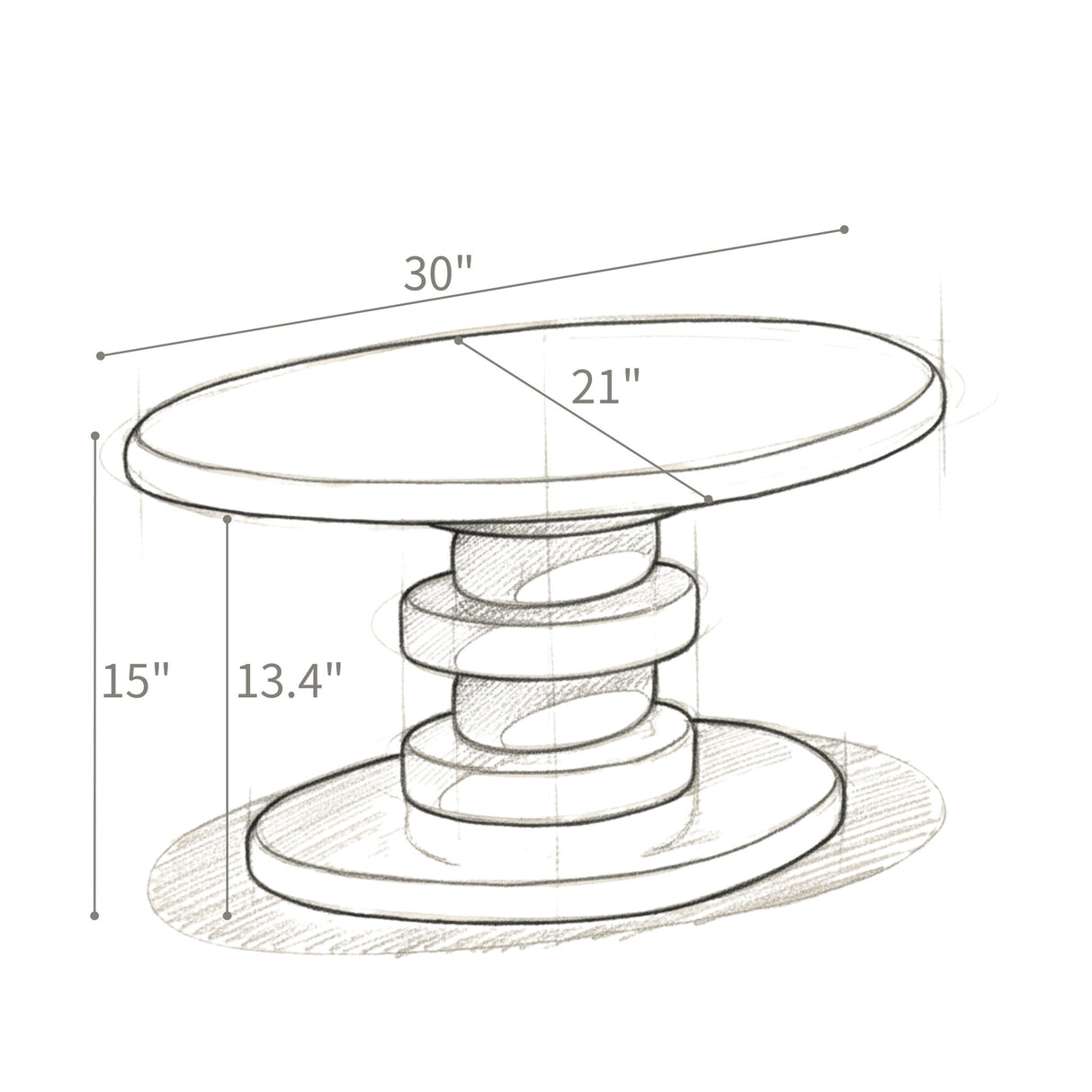 Cobblestone End Table