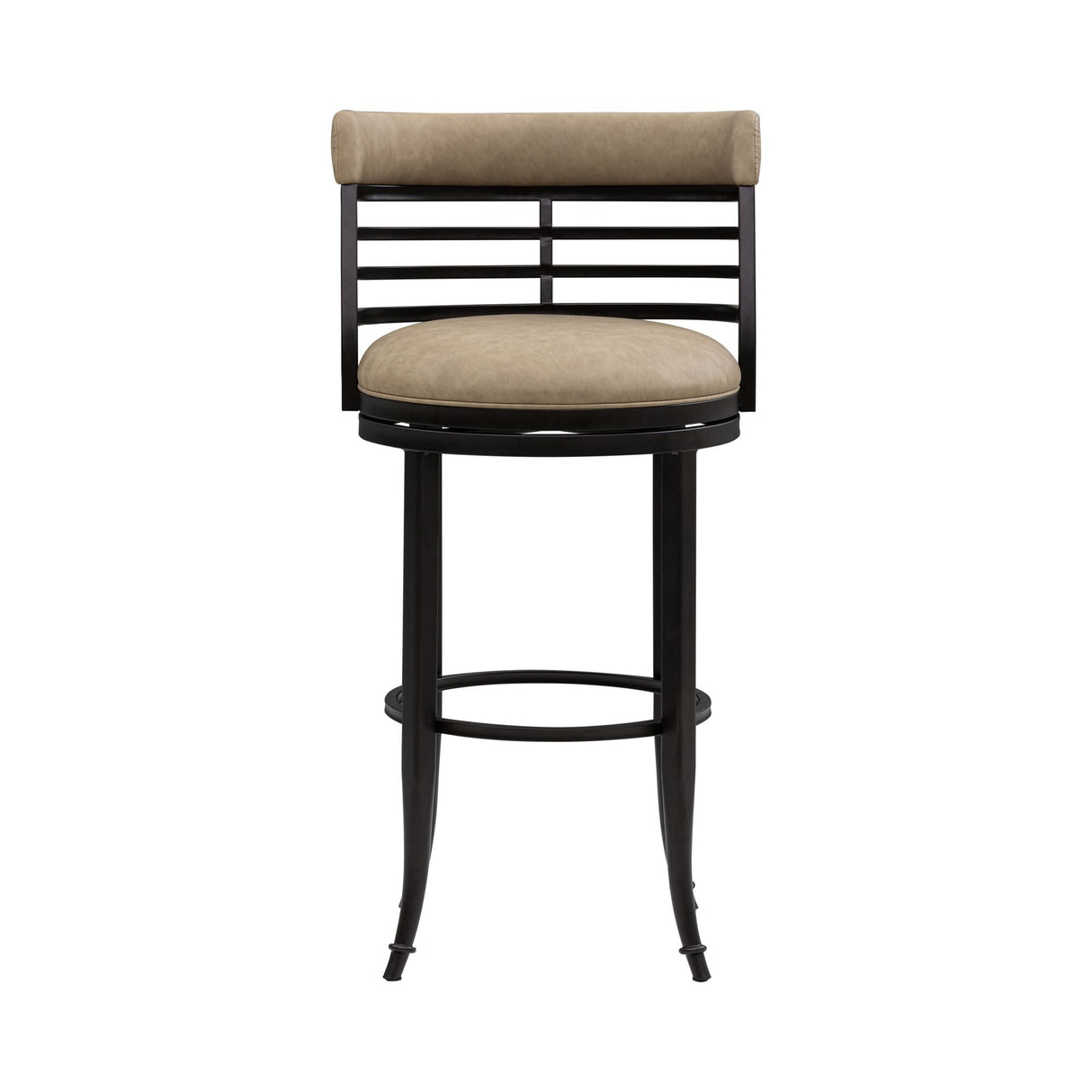 Telia - Upholstered Swivel Bar Height Barstool