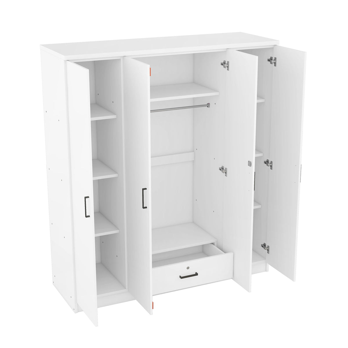 4 Door Wardrobe With 1 Drawer