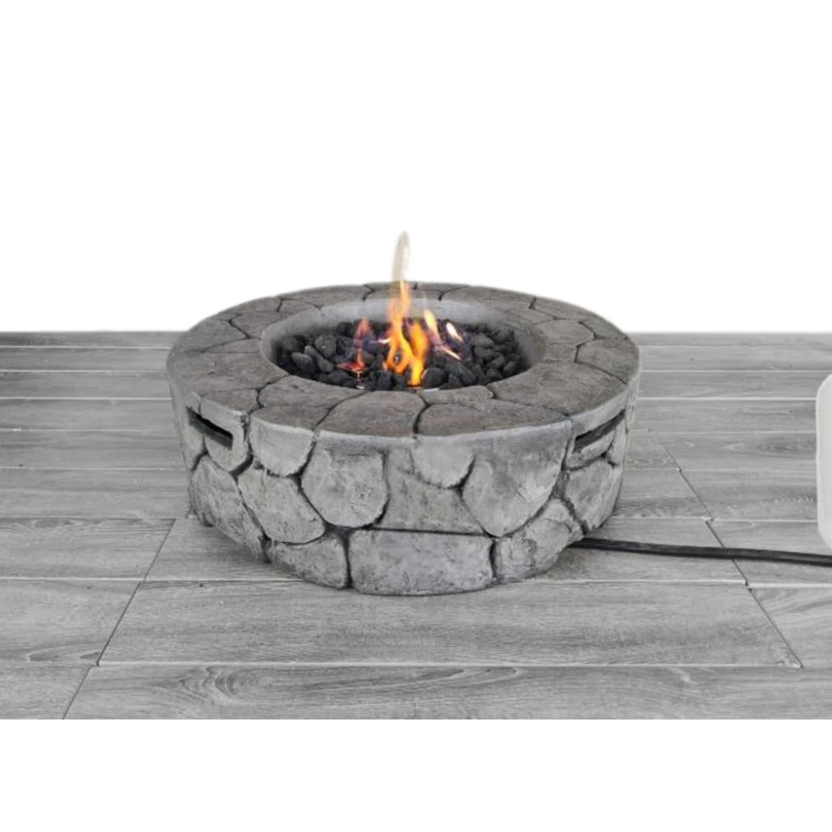 Outdoor Fire Pit Garden Heater Concrete Propane Gas Burning