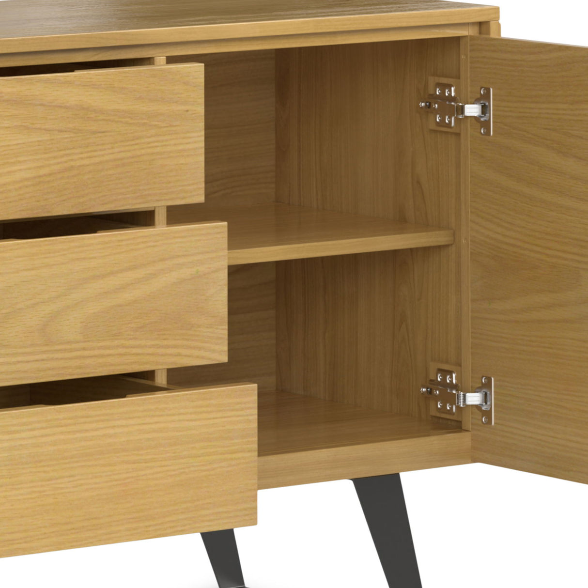 Sideboard Buffet Dining Cabinet Industrial Wood Storage 60x30in