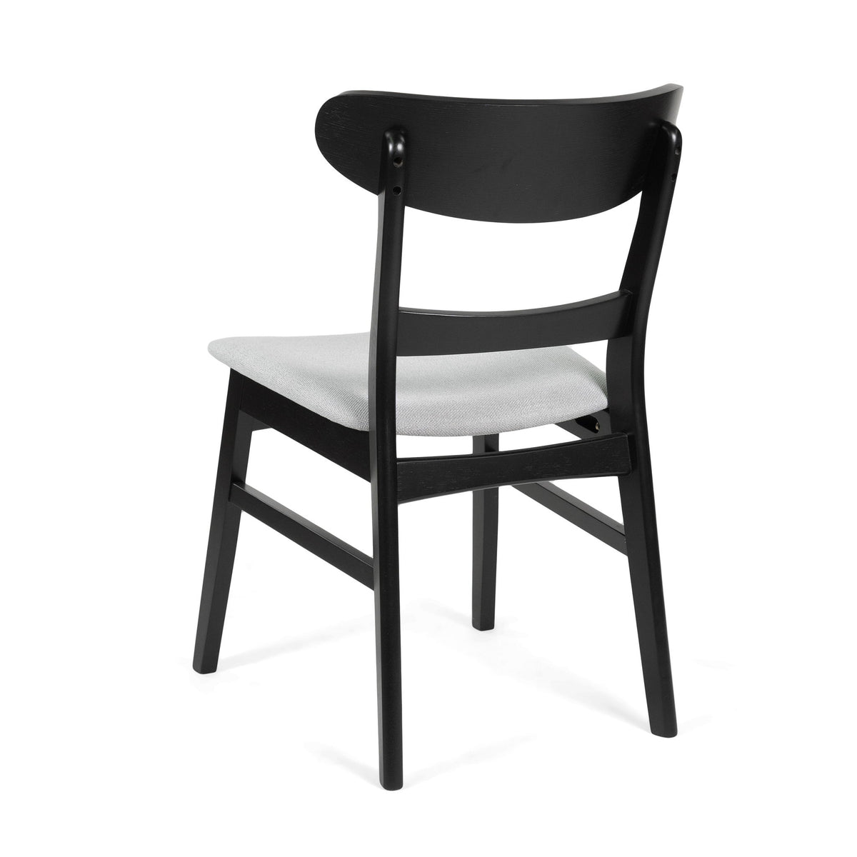 Mid Century Dining Chairs With Cushioned Seats And Wood Frame (Set of 2)
