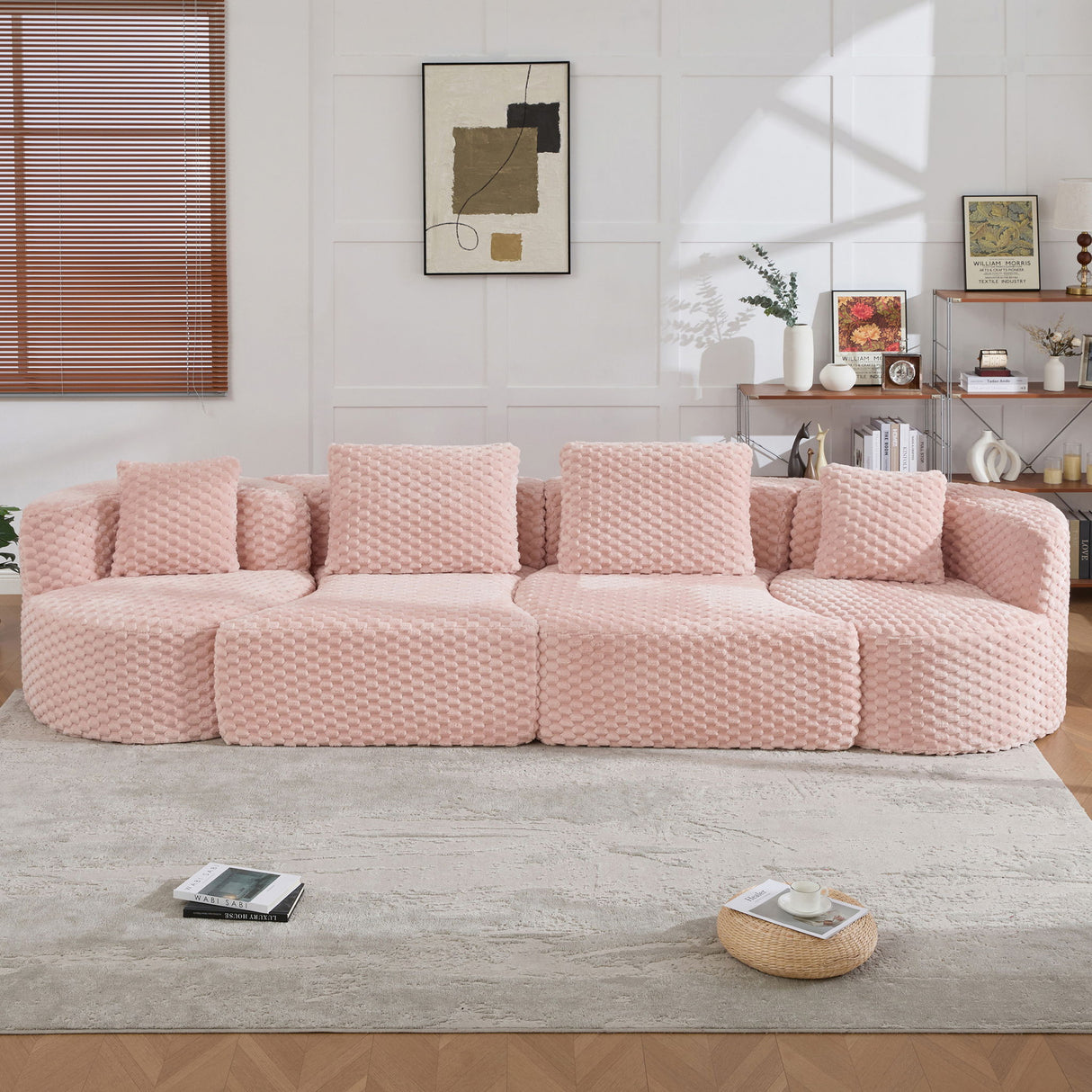 Modular Sectional Sofa With Free Combination Design