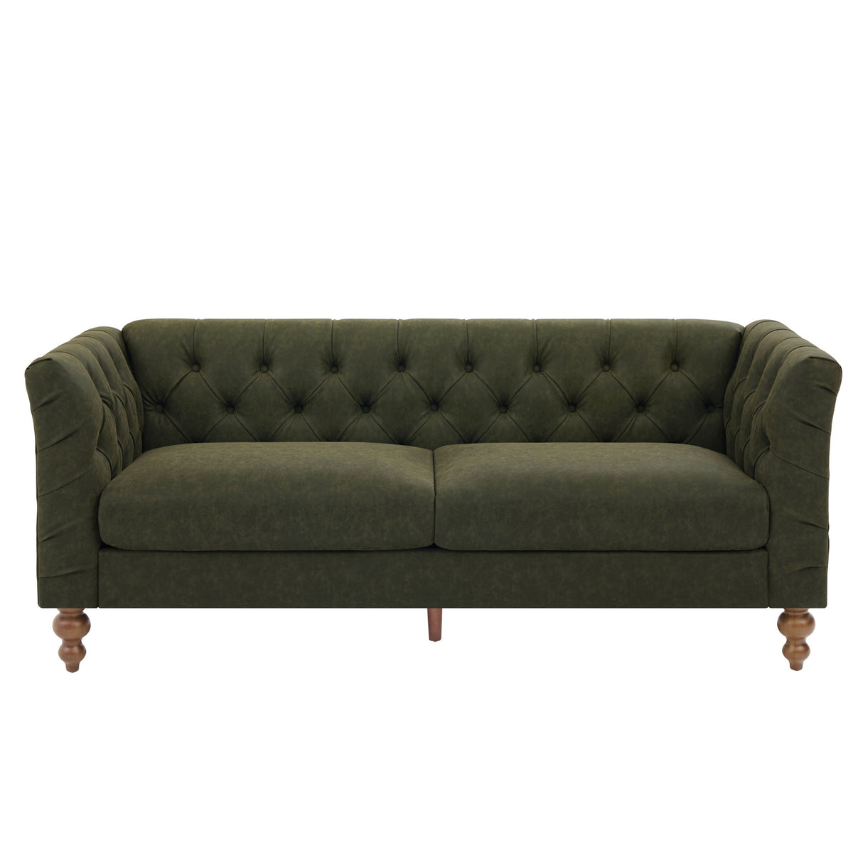 Chesterfield Sofa With Flared Arms For Living Room
