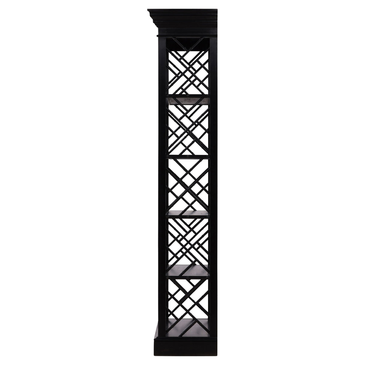 Selma - Bamboo Bookcase - Black