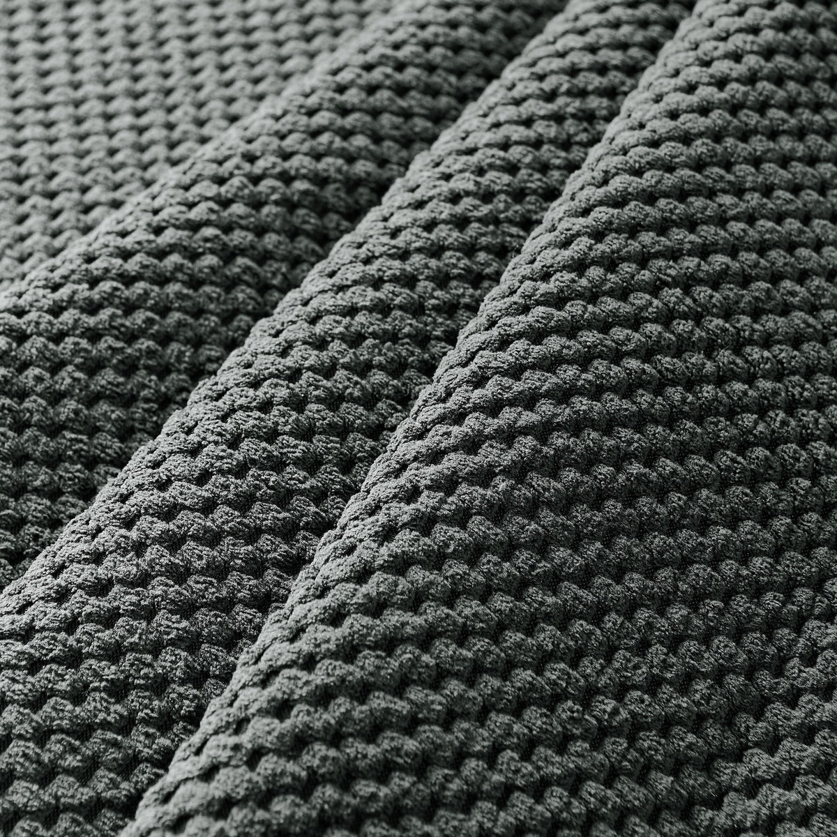 Full Compressed Ottoman - Dark Gray