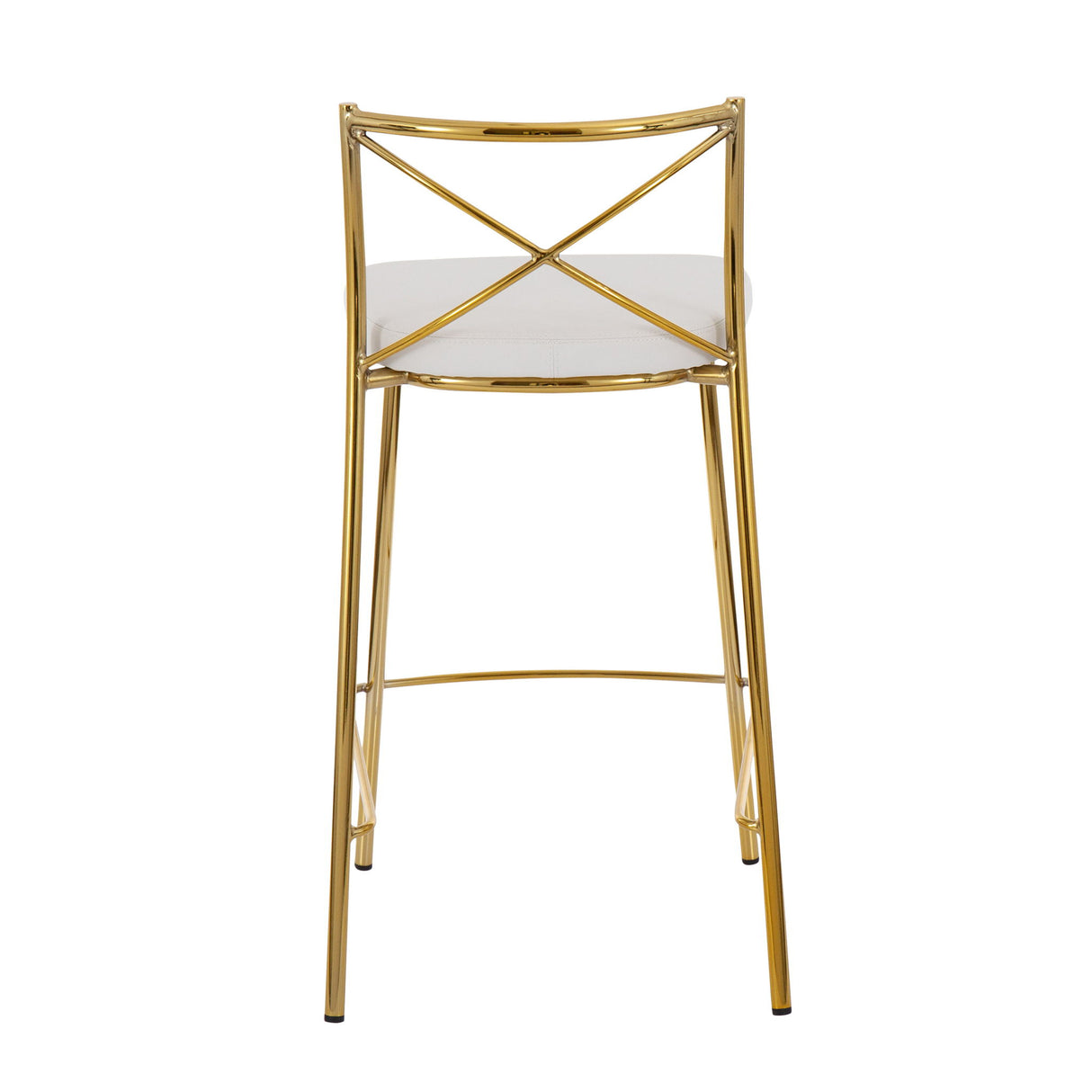Modern Charlotte - Contemporary Fixed Height Counter Stool (Set of 2)