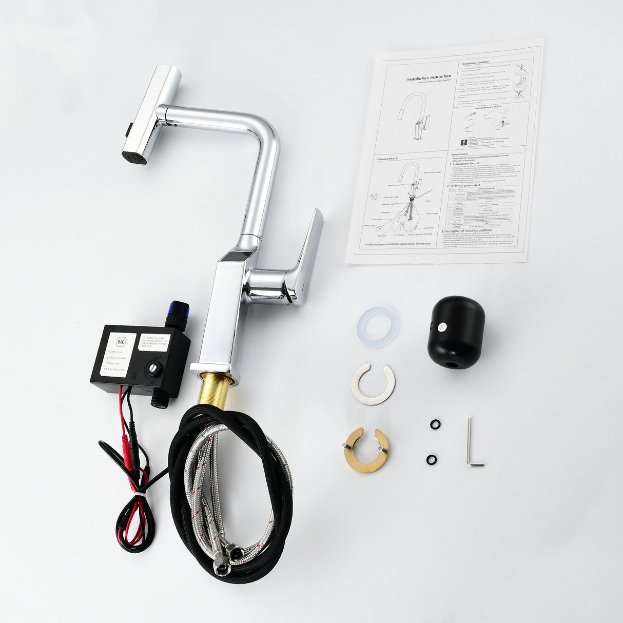 Touchless Kitchen Faucet With LED Display