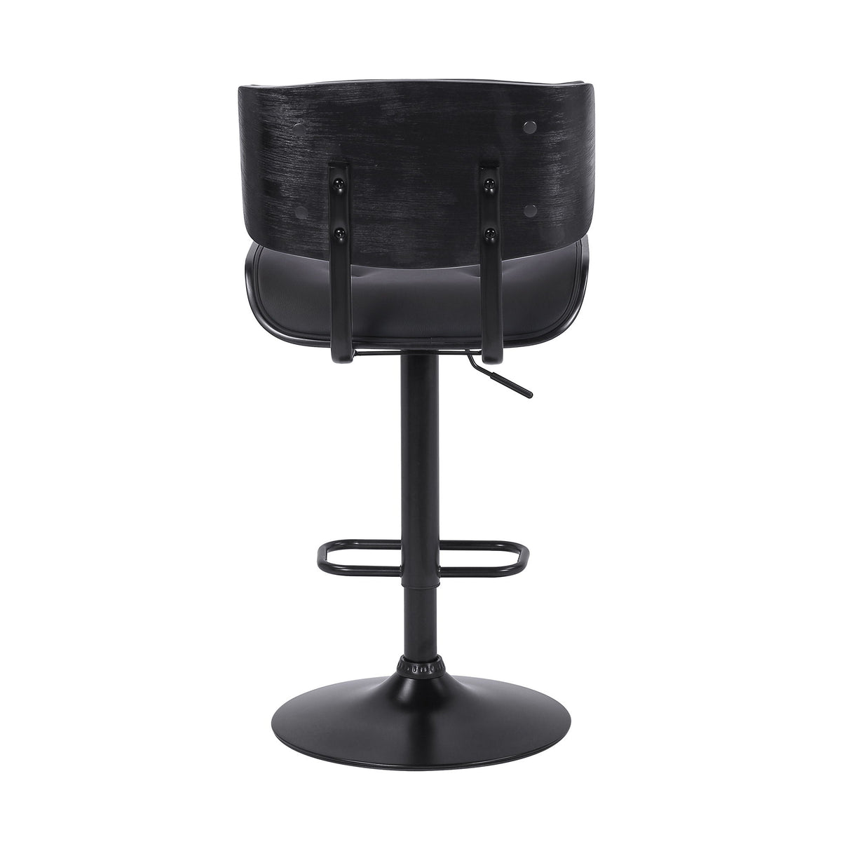 Brooklyn - Adjustable Swivel Bar Stool With Base - Black