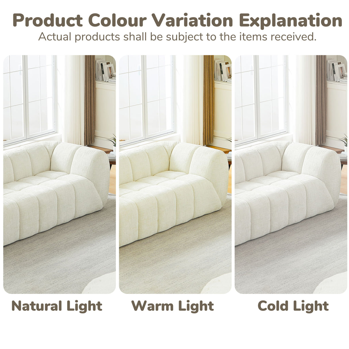 Modern Sofa With Piano Key Backrest