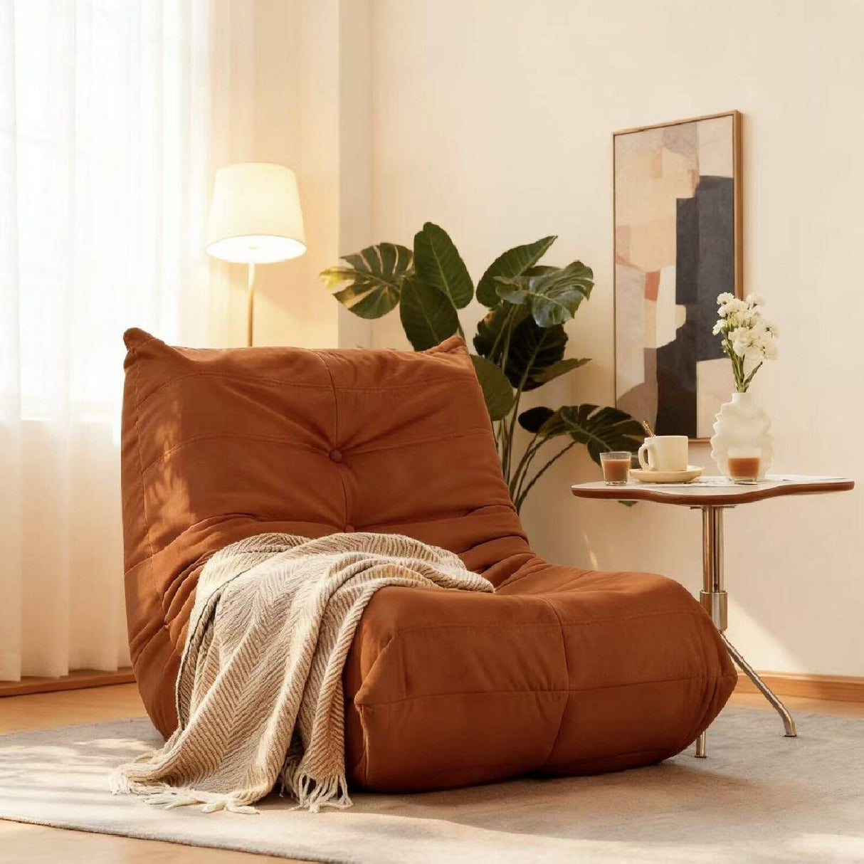 Luxury Accent Chair Button Tufted Detail, Living Room Furniture