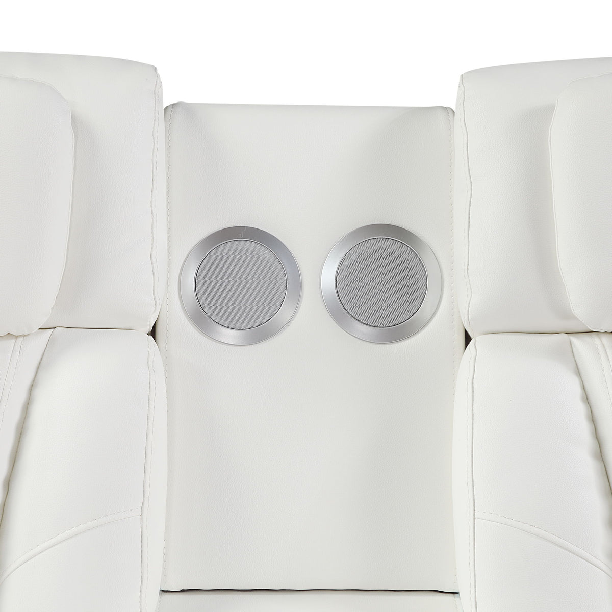 Electra - Power Reclining Loveseat With Power Headrests, Console, Speakers, Massage, LED Lighting And USB Control