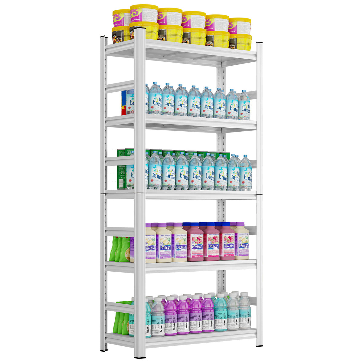 5 Tier Heavy Duty Shelving Unit Adjustable Shelving
