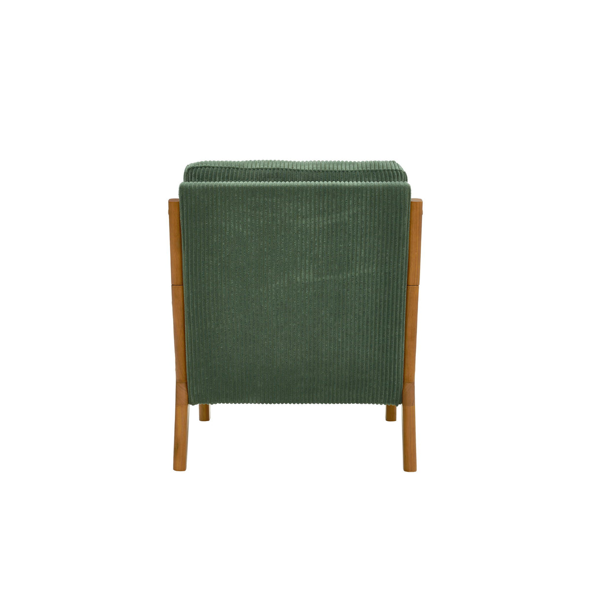 Upholstered Armchair With Back Support Pillow