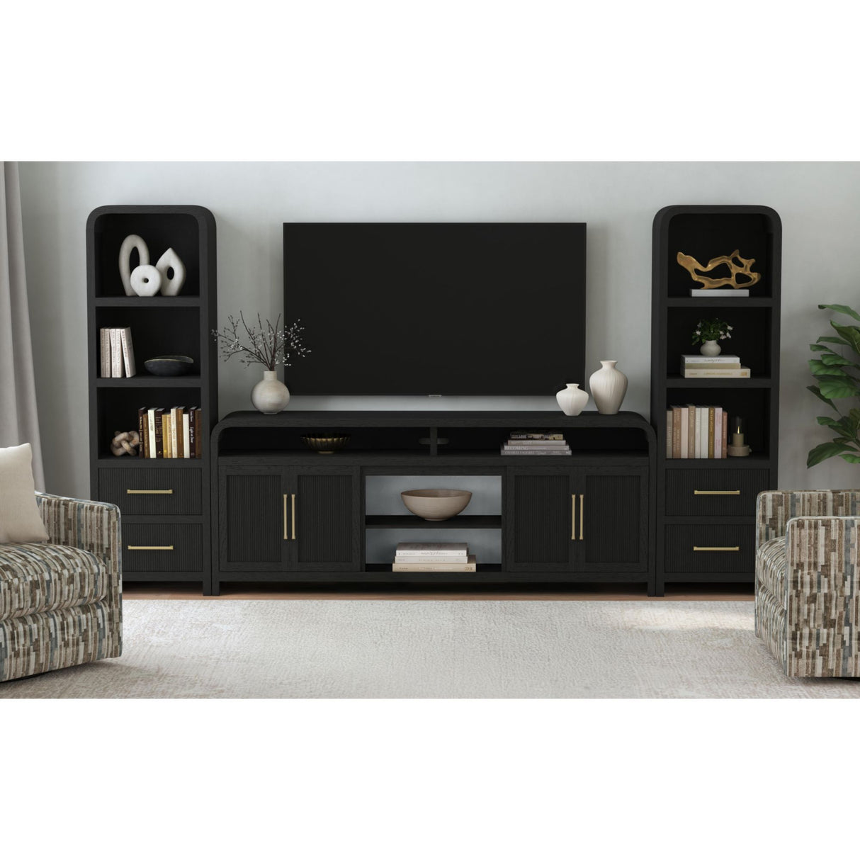 Ridgemont - 3 Piece Entertainment Unit With 82" TV Console