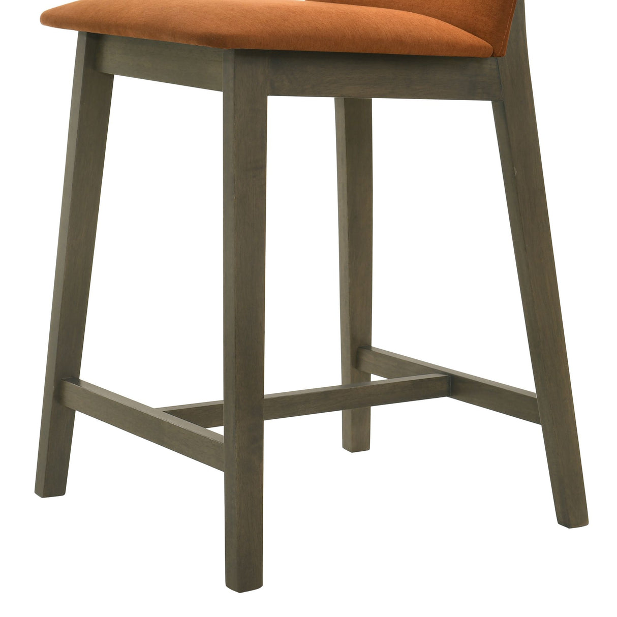 Allin - Upholstered Wood Counter Height Barstool