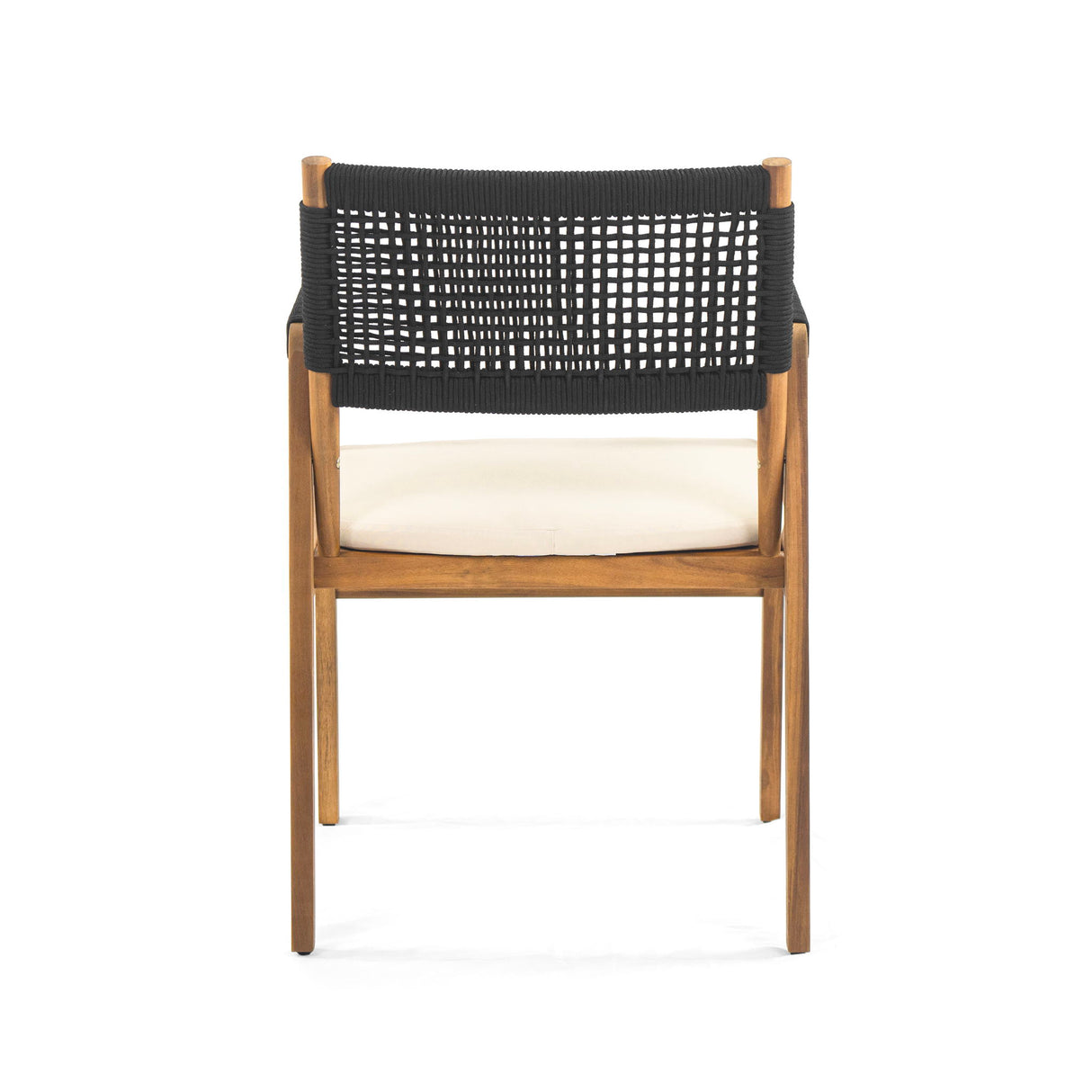 Outdoor Rustic Patio Acacia Bistro Set With Cushions