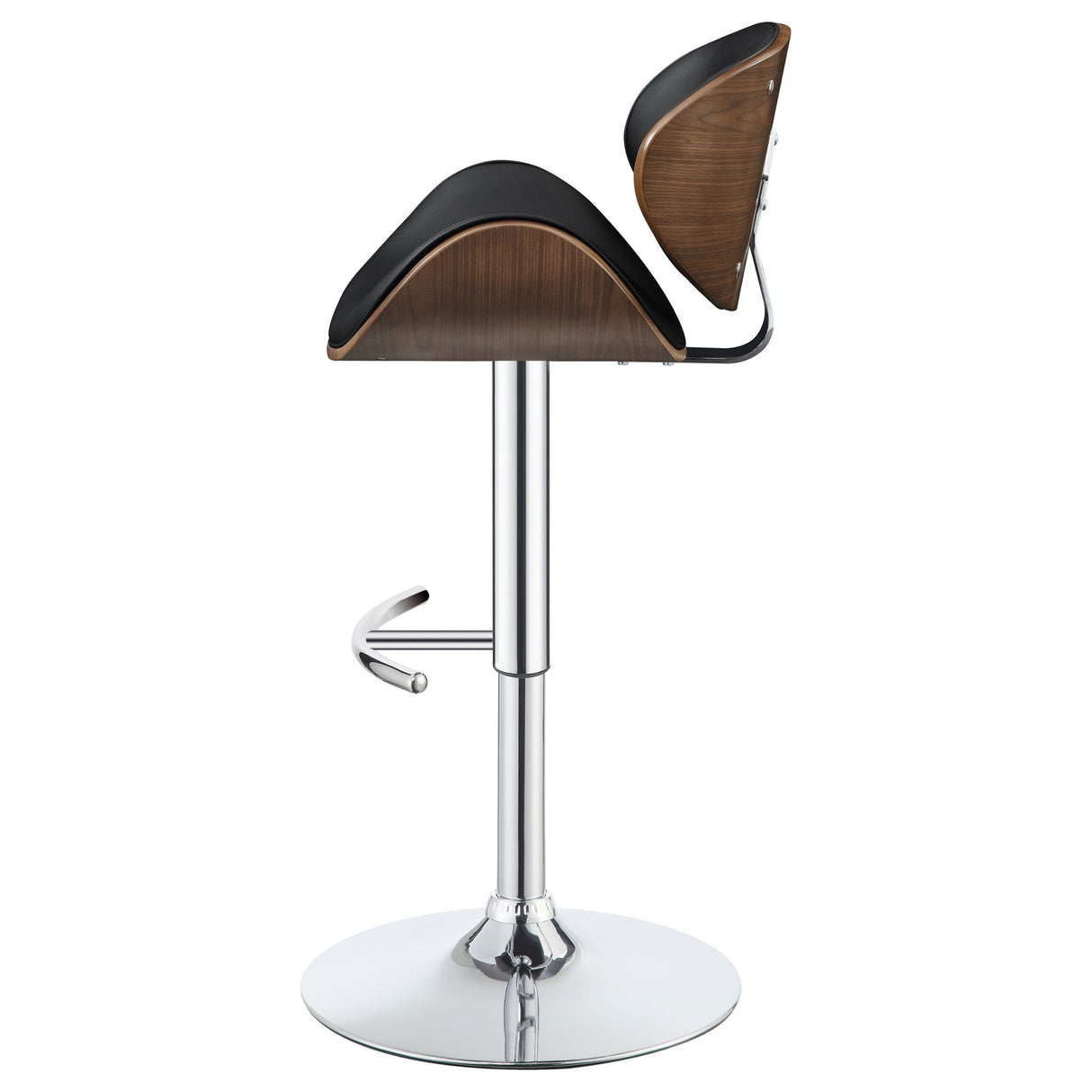 Adjustable Height Bar Stool - Black