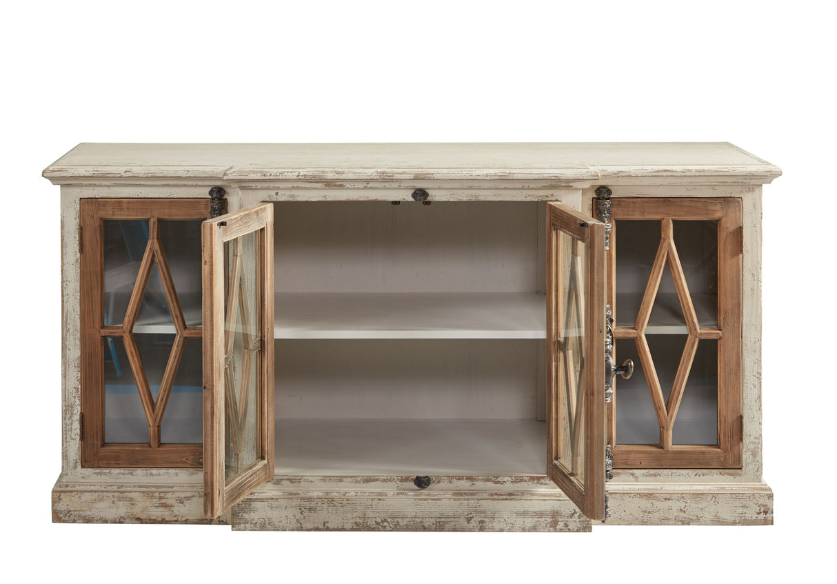 Dove Stalone - Glass Front Server - Beige